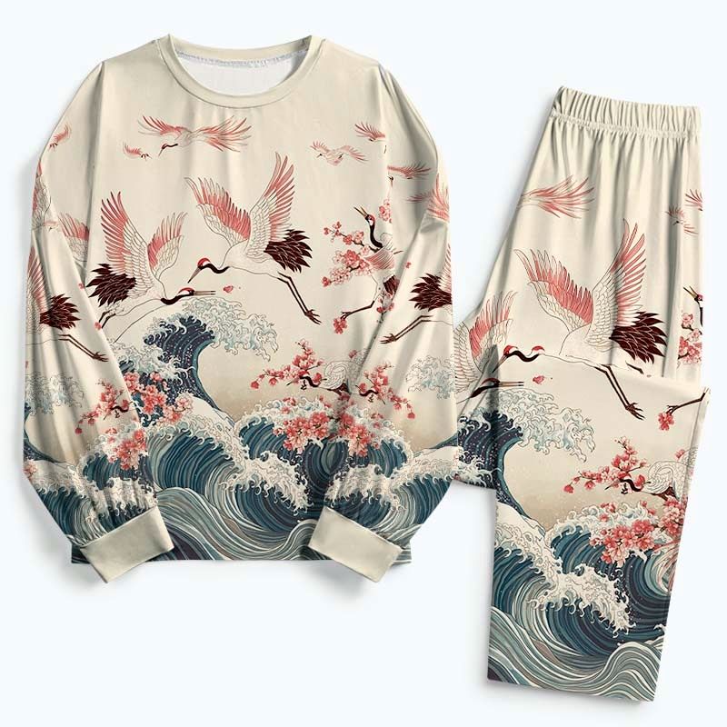 Kyoto Lion dancing waves pajama