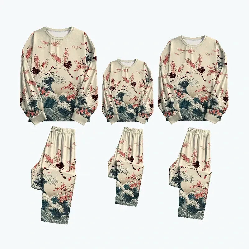 Kyoto Lion dancing waves pajama