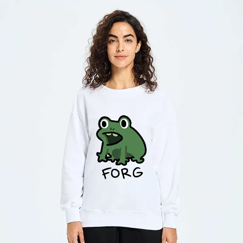 Kyoto-Lion Funny Forg Japan Classic Sweatshirt
