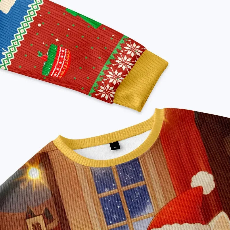 japanese christmas cat sweatshirt on sale