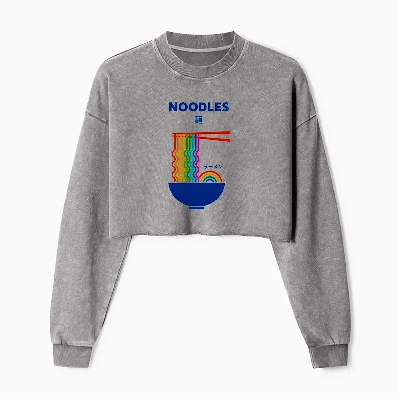 comfortable crop sweatshirt for streetwear