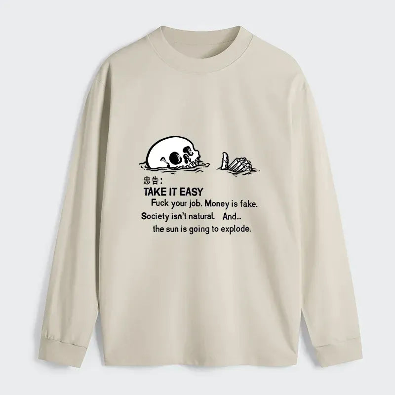 kyoto lion skeleton long sleeve t-shirt