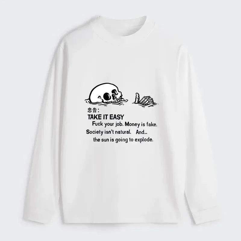 kyoto lion skeleton long sleeve t-shirt