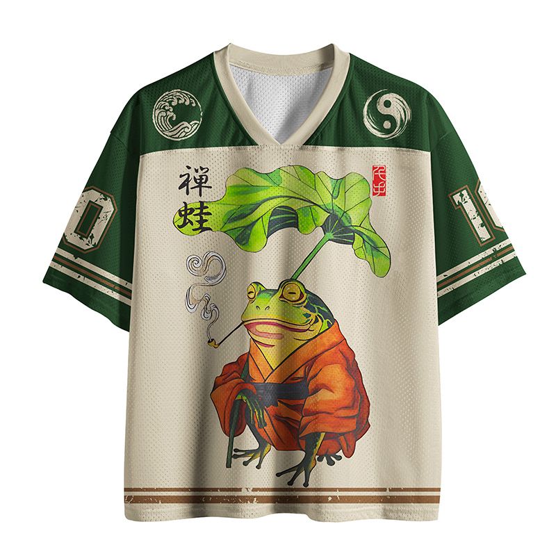 Kyoto-Lion Zen Frog Mesh Jersey