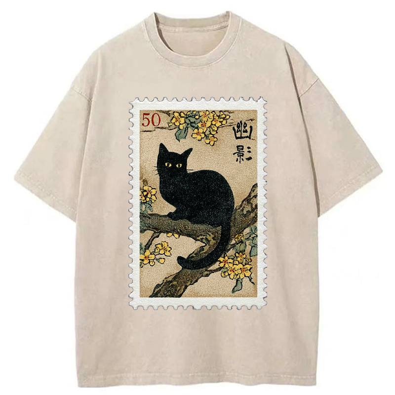 unisex cotton post washed t-shirt free shipping