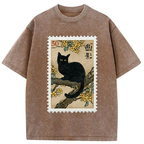 unisex cotton post washed t-shirt free shipping