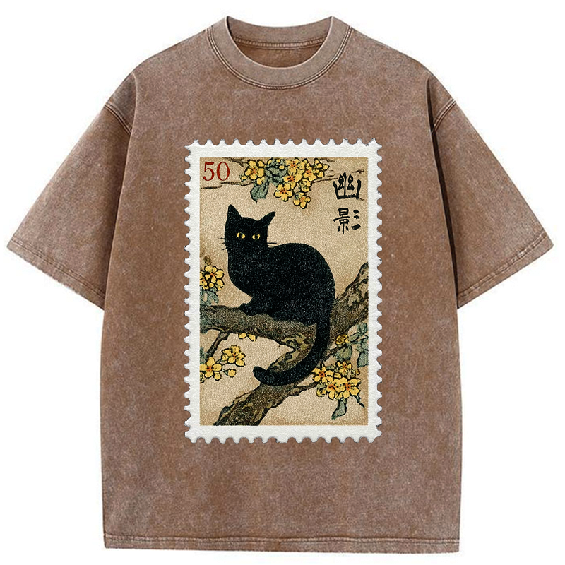 unisex cotton post washed t-shirt free shipping