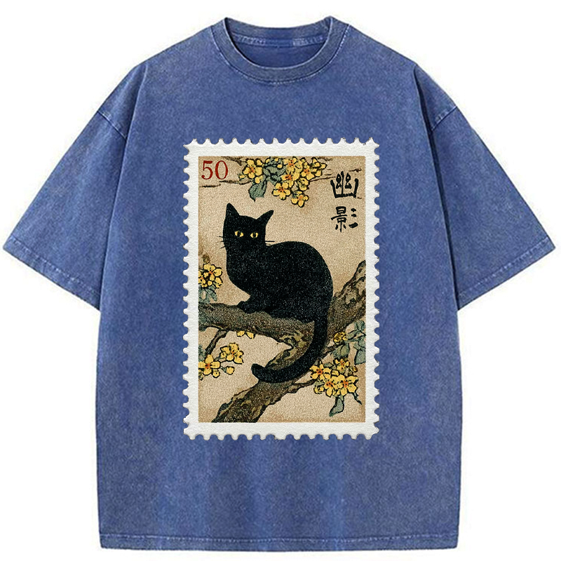 unisex cotton post washed t-shirt free shipping