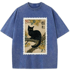 unisex cotton post washed t-shirt free shipping