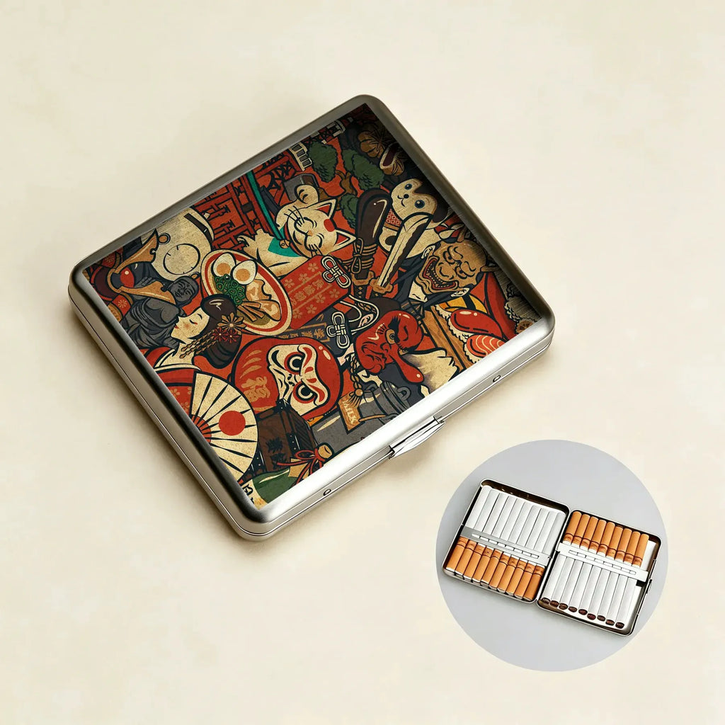 Kyoto lion vintage cigarette case gift idea