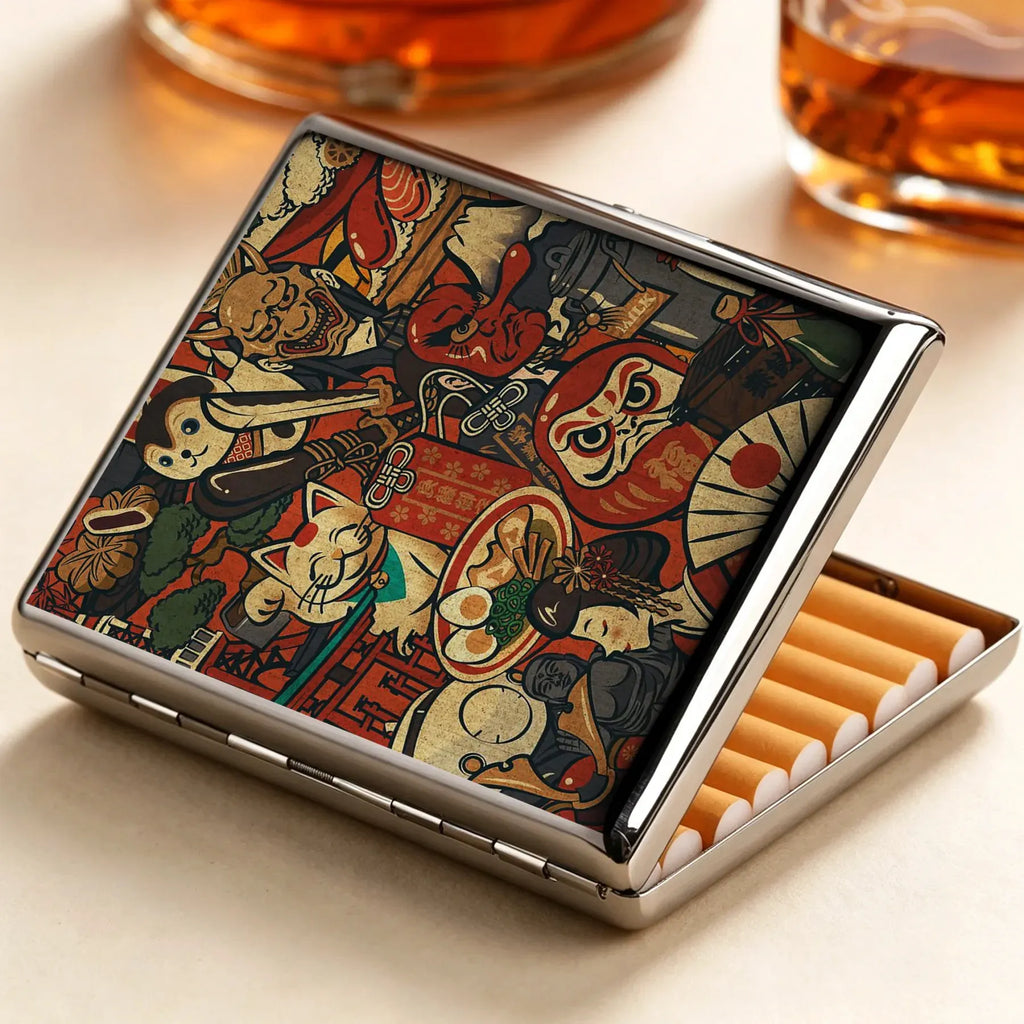 Japanese traditional cigarette case with free shipping