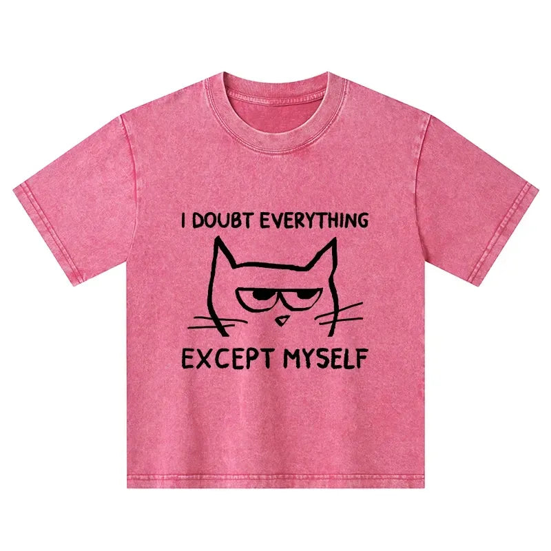 Kids Japanese Washed T-Shirt for Summer
