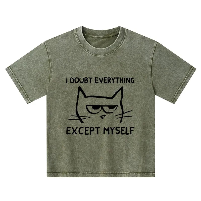 Kids Japanese Washed T-Shirt for Summer