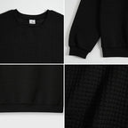 Kyoto-Lion Funny Cute Black Cat And Coffee Meme Waffle Sweatshirt