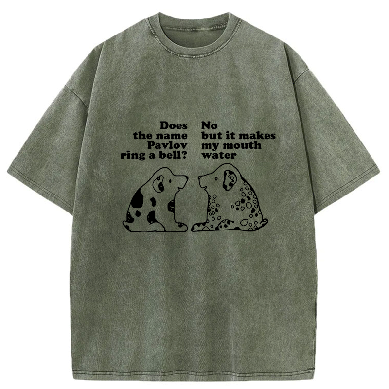 Kyoto-Lion Pavlov's Dog Washed T-Shirt