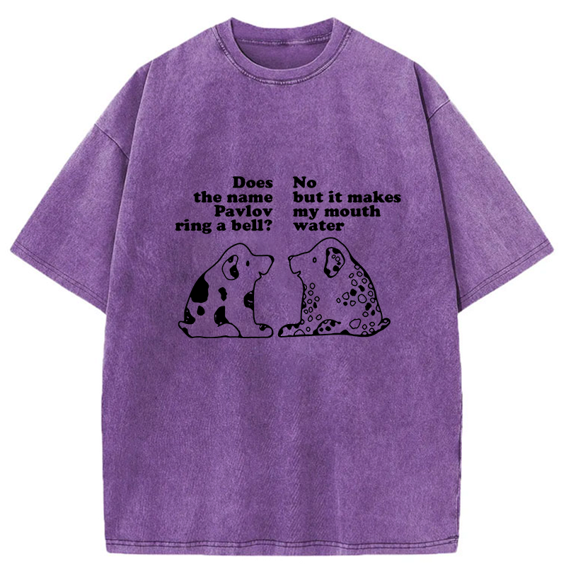 Kyoto-Lion Pavlov's Dog Washed T-Shirt