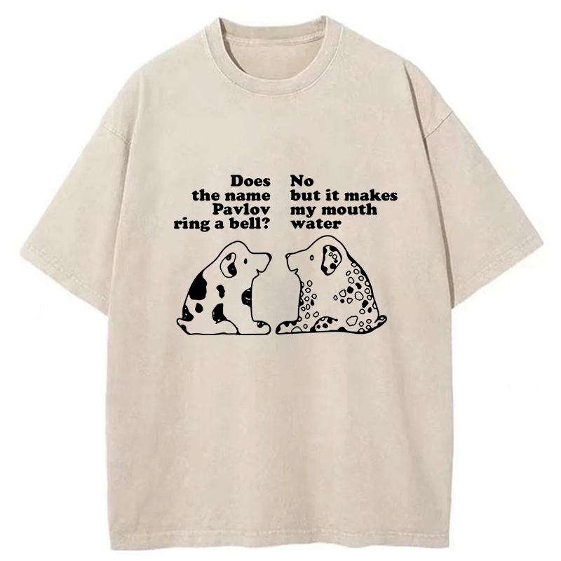 Kyoto-Lion Pavlov's Dog Washed T-Shirt