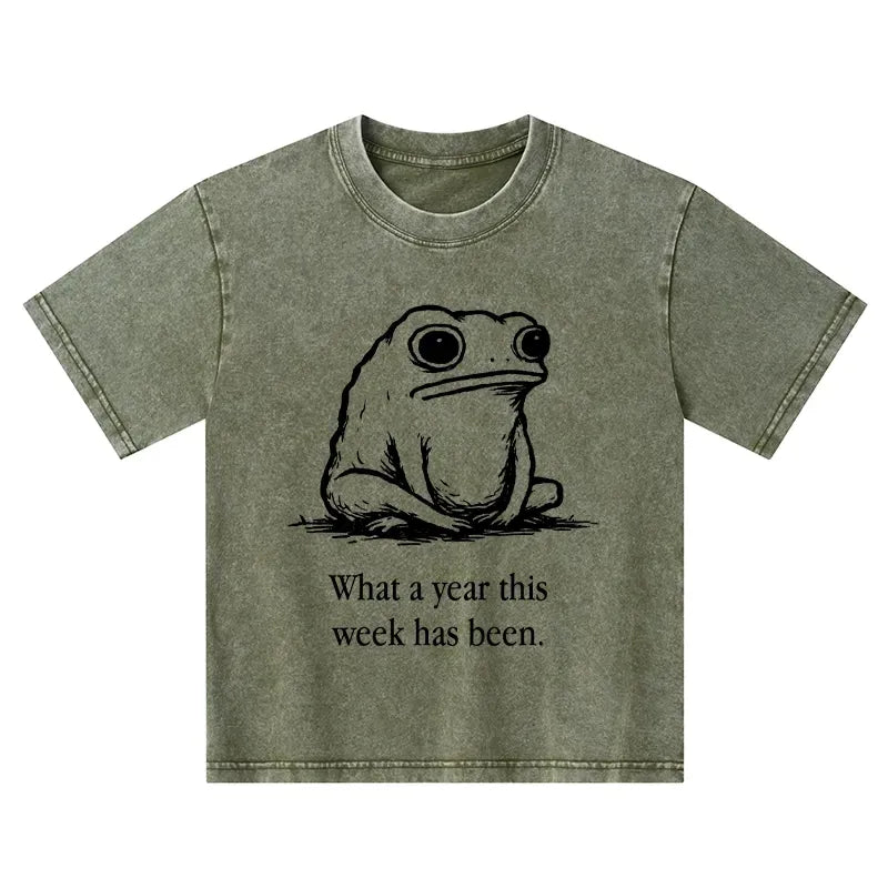 Vintage Washed Kids T-Shirt for Spring