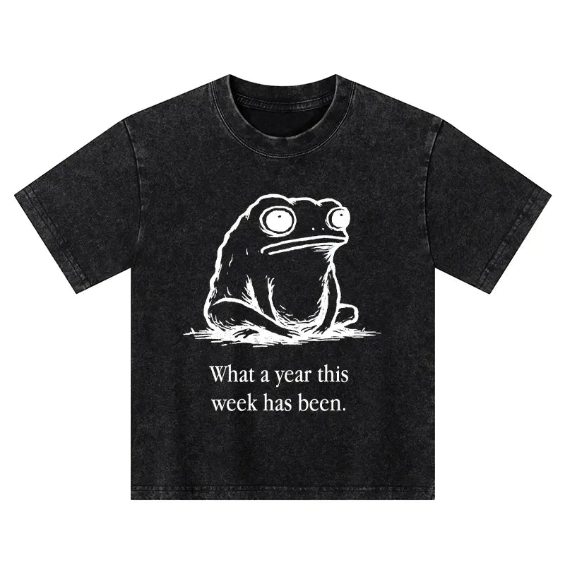 Vintage Washed Kids T-Shirt for Spring