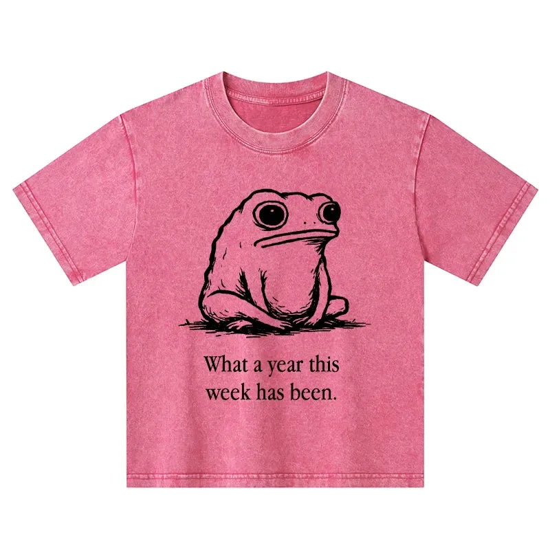 Vintage Washed Kids T-Shirt for Spring