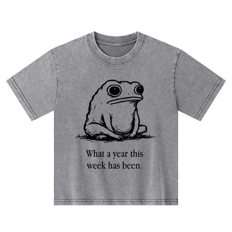 Vintage Washed Kids T-Shirt for Spring
