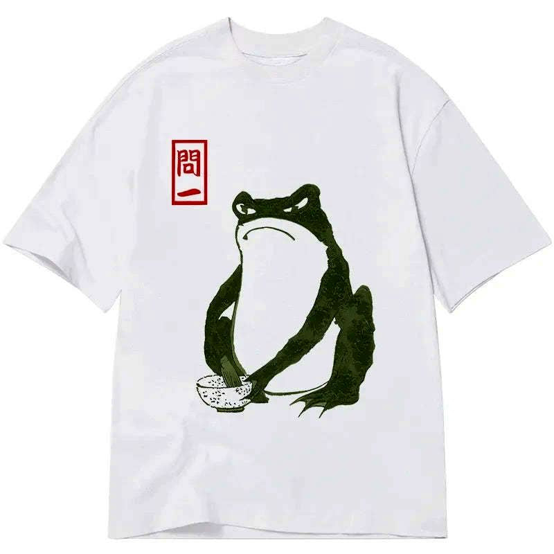 japanese woodblock print frog t-shirt