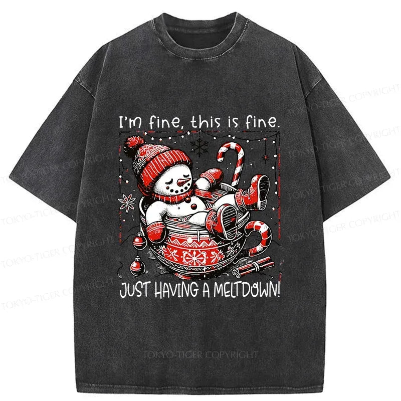 Japanese Vintage Washed T-Shirt for Streetwear