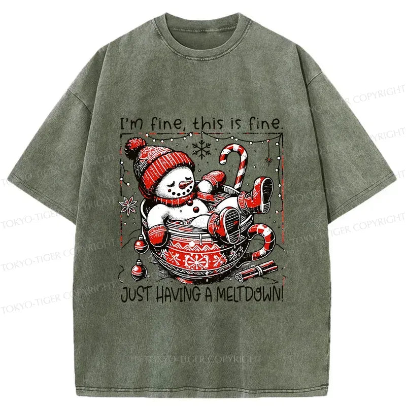 Japanese Vintage Washed T-Shirt for Streetwear