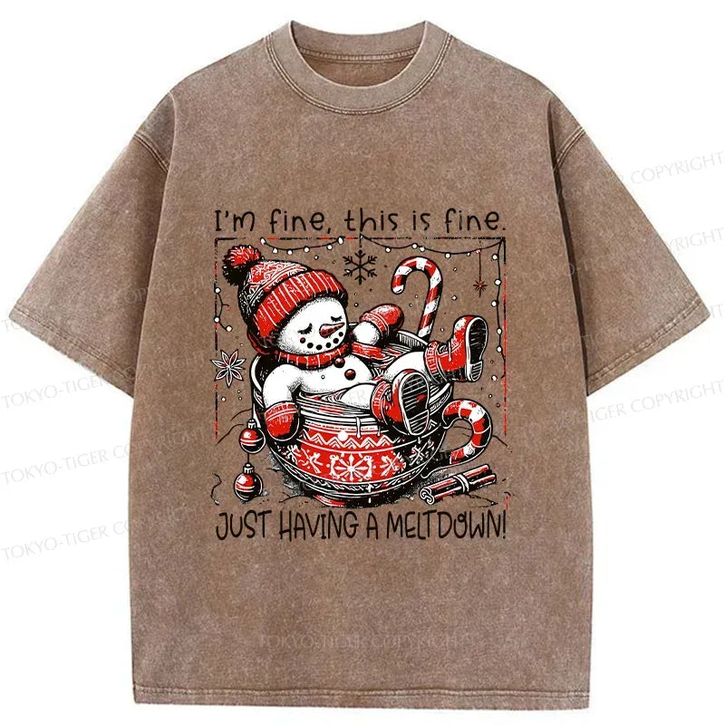 Japanese Vintage Washed T-Shirt for Streetwear