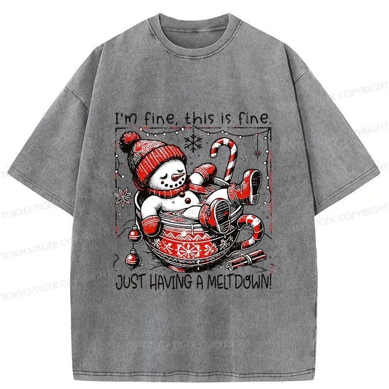 Japanese Vintage Washed T-Shirt for Streetwear