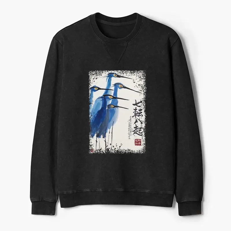 Japanese Vintage Sweatshirt for Everyday Wear