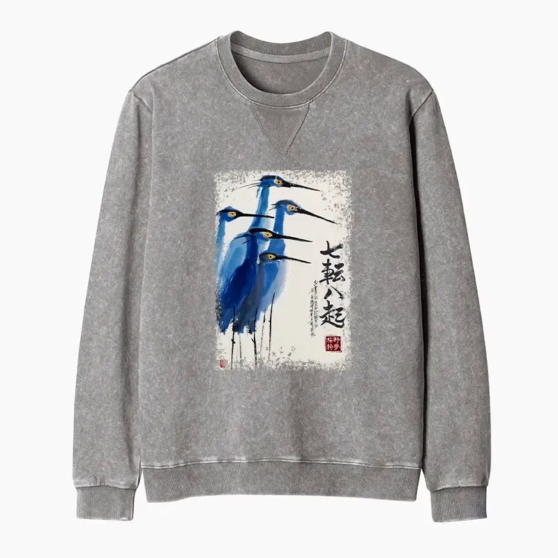 Japanese Vintage Sweatshirt for Everyday Wear