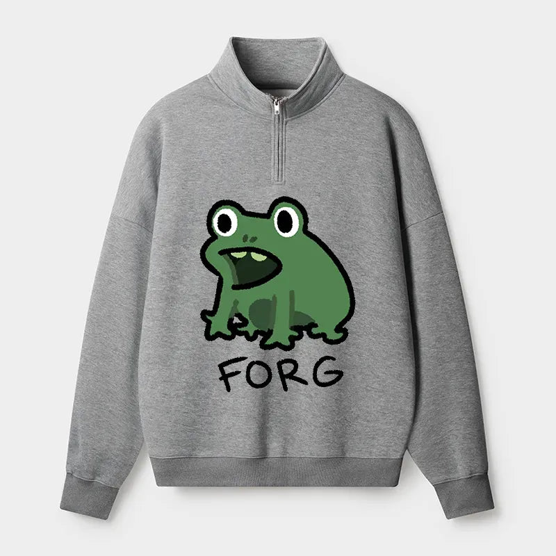 Japanese Vintage Half Zip Fleece Sweatshirt for Streetwear