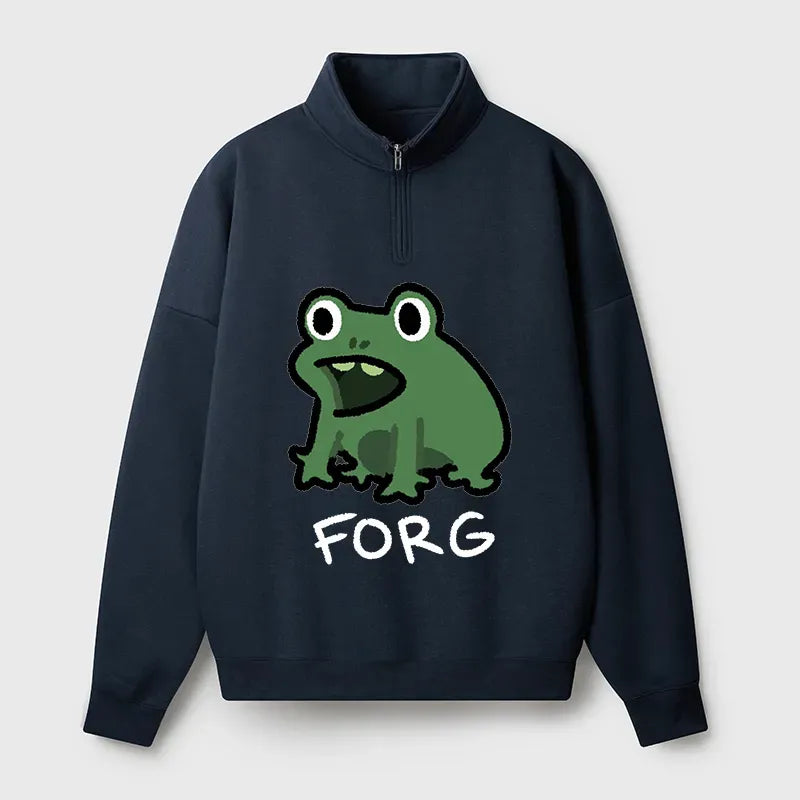 Japanese Vintage Half Zip Fleece Sweatshirt for Streetwear