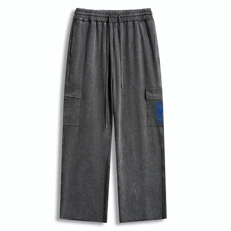 Kyoto-Lion Mermaid Can Washed Utility Sweatpants