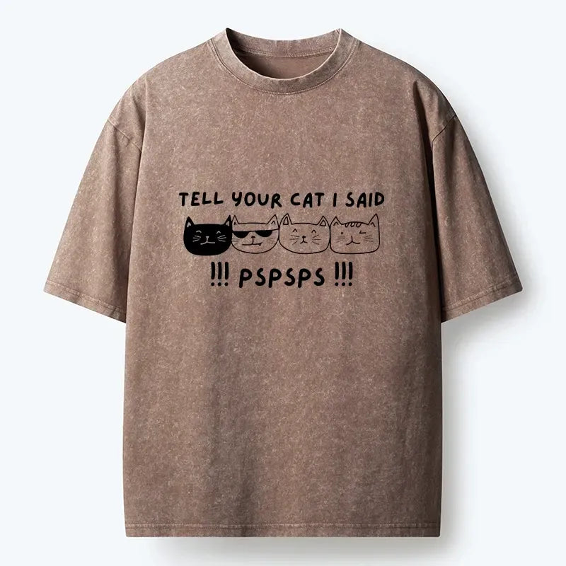 Vintage Kyoto-Lion Washed T-Shirt for Daily Wear