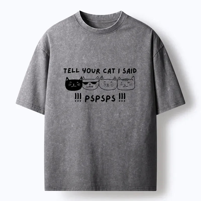 Vintage Kyoto-Lion Washed T-Shirt for Daily Wear