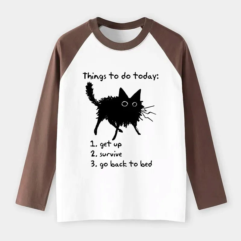 Japanese Lazy Cat Meme Tee for Daily Wear