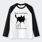 Japanese Lazy Cat Meme Tee for Daily Wear