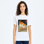 Japanese Cat Steal Sushi T-Shirt