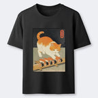 Kyoto-Lion Cat Trying To Steal Sushi Classic T-Shirt