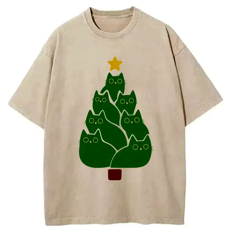 trendy Japanese vintage cat tee