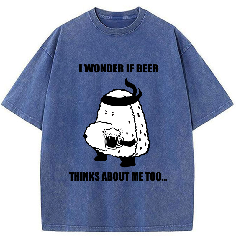 Kyoto-Lion Onigiri With A Beer Belly Washed T-Shirt