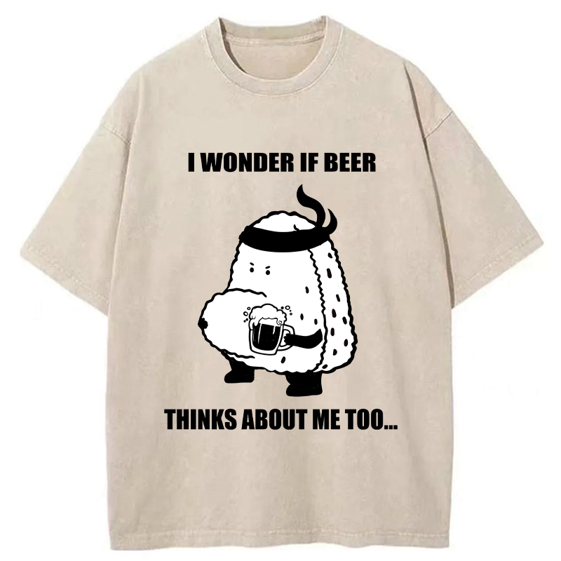 Kyoto-Lion Onigiri With A Beer Belly Washed T-Shirt