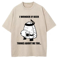 Kyoto-Lion Onigiri With A Beer Belly Washed T-Shirt