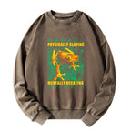 Kyoto lion washed sweatshirt streetwear