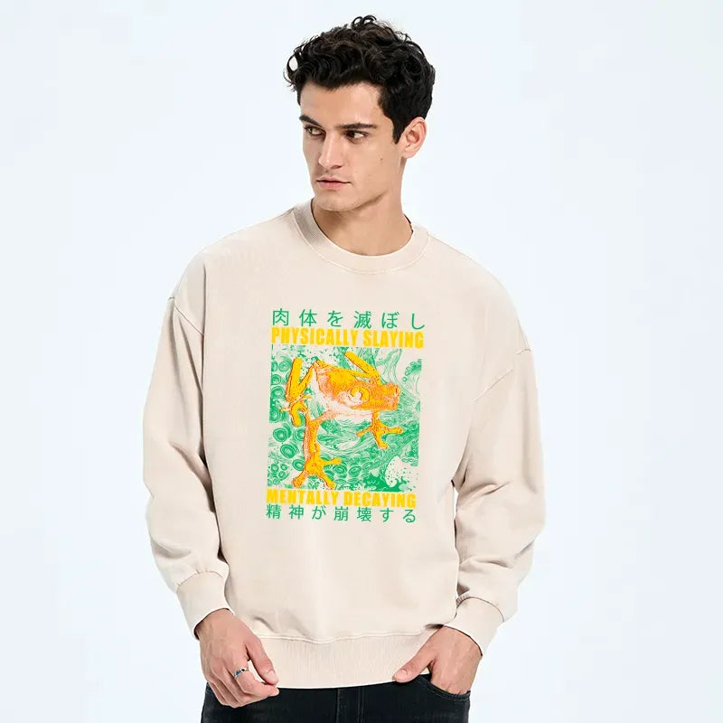 mentally decaying sweatshirt casual wear