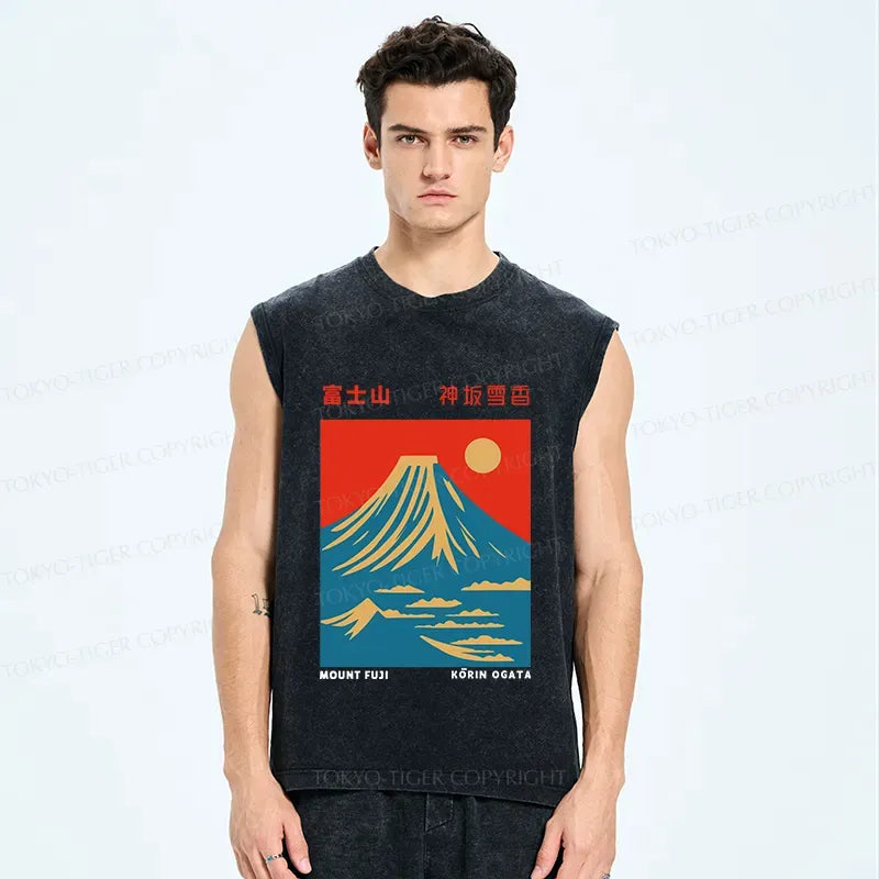 Japanese unisex cotton tank top gift for him