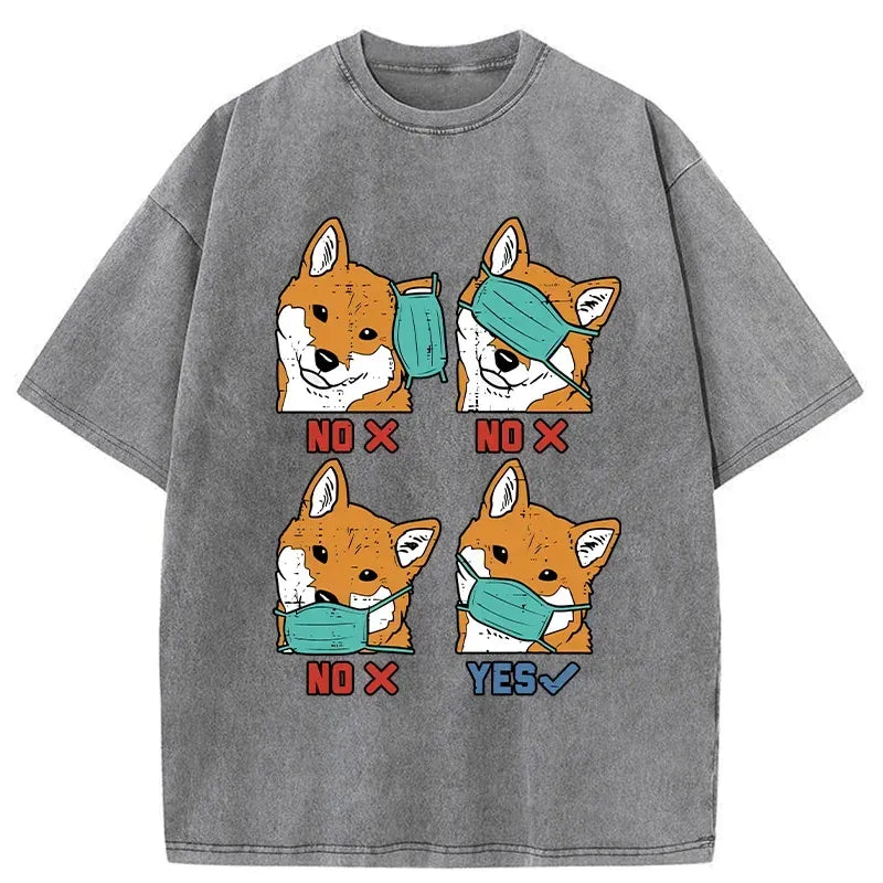 japanese washed cotton t-shirt free shipping