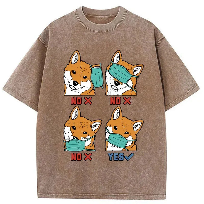 funny mask slogan shirt for men